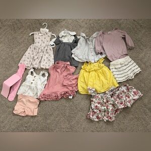 Lot of baby clothes 24 months dress skirts top pants Nicole miller polo sets